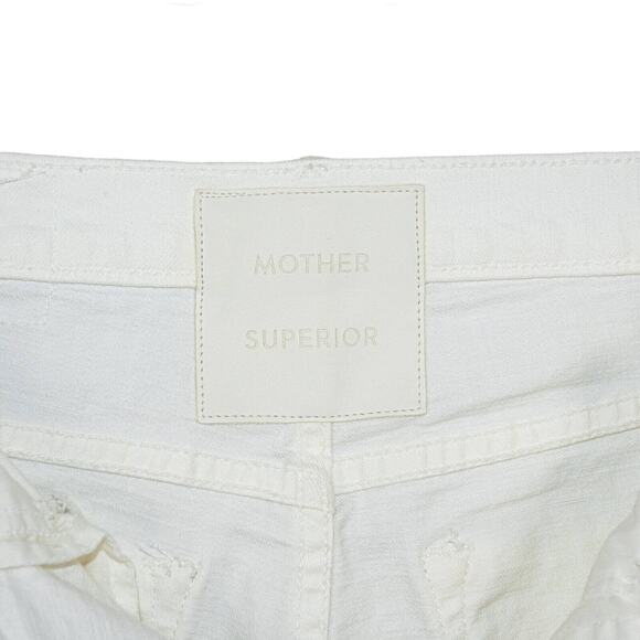 MOTHER Superior Denim TOMCAT High-Rise Crop Jeans Rip knee Size 26 - Picture 5 of 10